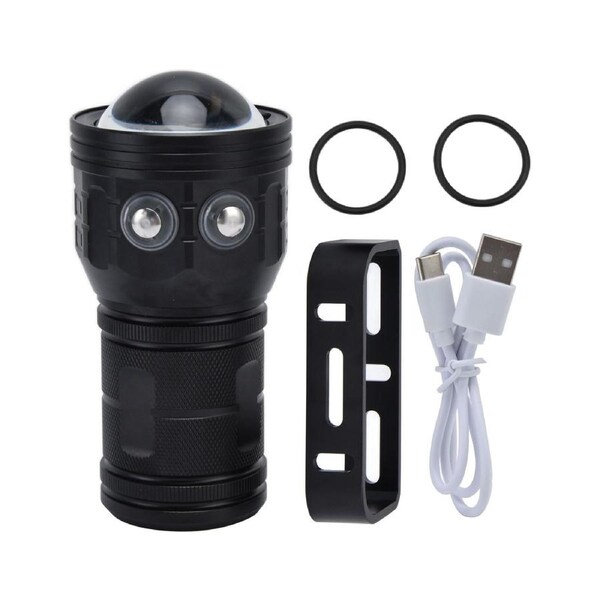 Rechargeable LED Searchlight Handheld 400000LM Spotlight Flashlight Side Light