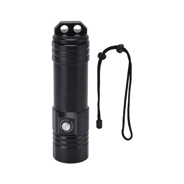 Ultra Powerful 2600LM LED Torch - Rechargeable 7 Modes USB-C Battery Operated Flashlights with Red Blue Side Light, Clip, Indicator