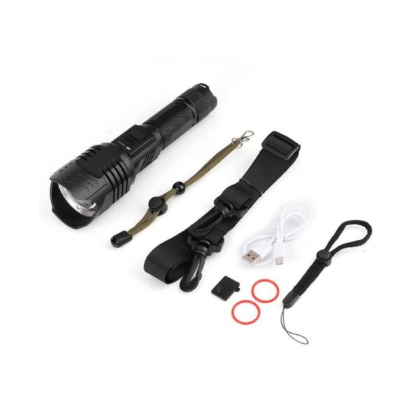 USB P50 Waterproof Rechargeable Outdoor Emergency Lighting Flashlight Torch