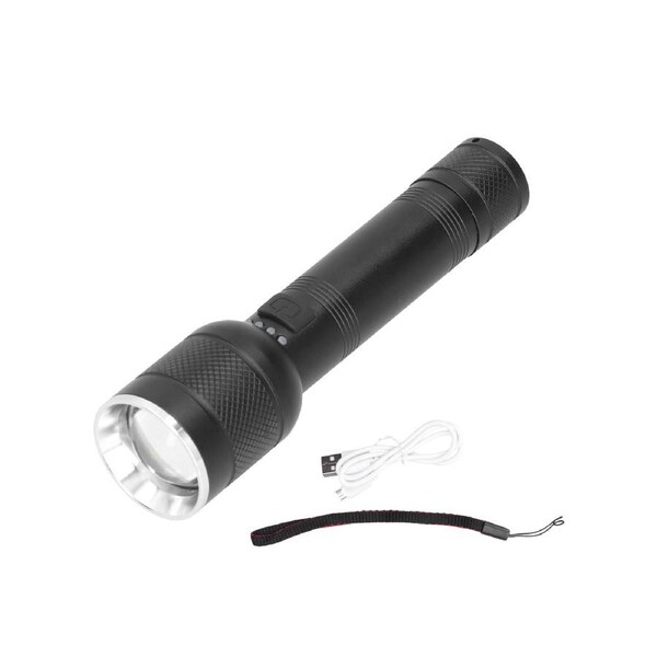 LED Flashlight 10000 Lumens, 5000mAh USB Rechargeable 26650 Battery Included, 5 Light Modes