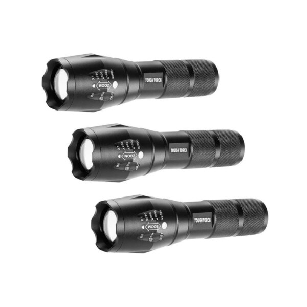 Hand Crank Solar Powered Flashlight, Emergency Rechargeable LED Flashlight, Survival Flashlight for Camping Outdoor