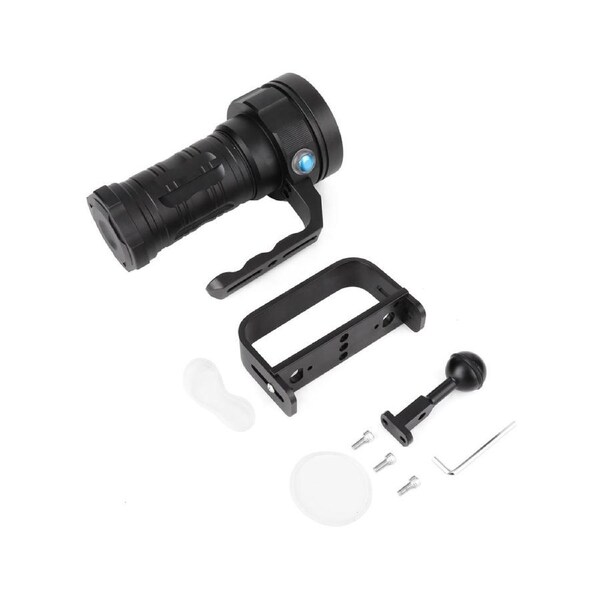 200lm High Bright LED Flashlight USB Rechargeable Torch Light with Magnet for Camping Black