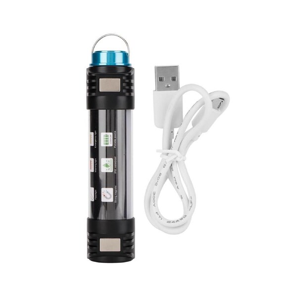 Portable Lightweight USB Rechargeable LED Flashlight COB Lamp Torch Flash