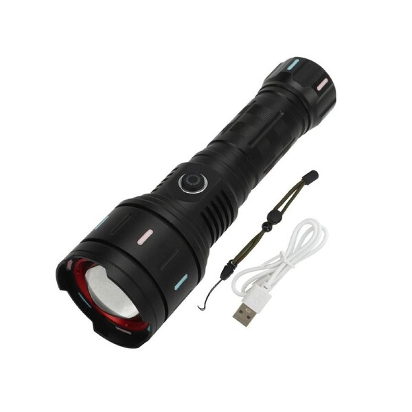 P50 Flashlight IP65 Waterproof 5000lm Super Bright Handheld Flashlight for Hiking Camping Emergency