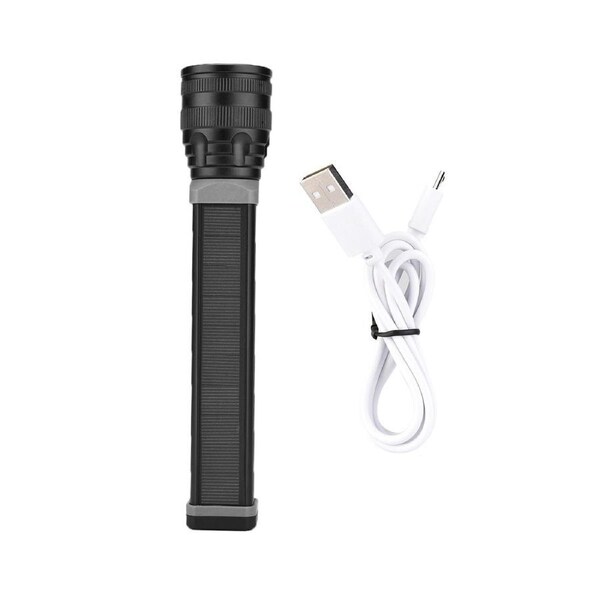 Outdoor Strong Light Flashlight for Fishing Night Riding Exploration Camping Defensive
