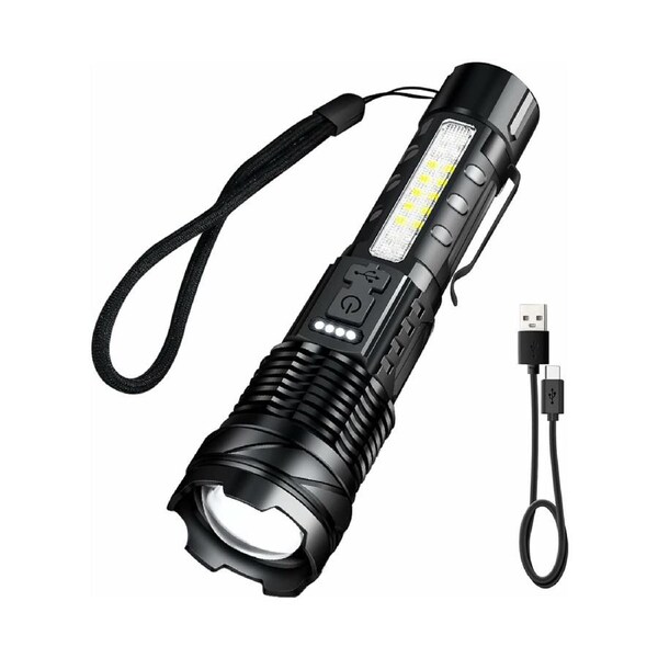 Mini Pocket 9 Led Camping Torch Ultra Flashlight Light Lamp Aluminum 1Pc - Black