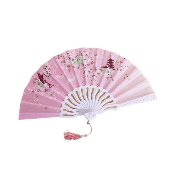 Folding Fan Glossy Texture Handheld Fan Home Supply-B - B