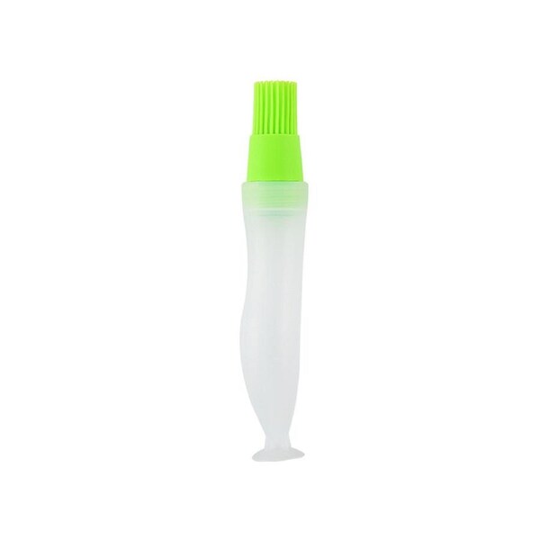 Effective Oil Bottle Brush Moisture-proof Food Grade High Toughness Bristles Grilling Brush Kitchen Tools-Green