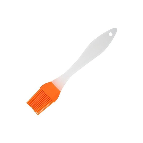 Oil Brush Easy to Dip Non-fluffy Spread Evenly Household Barbecue Grill Brush for Kitchen-Orange