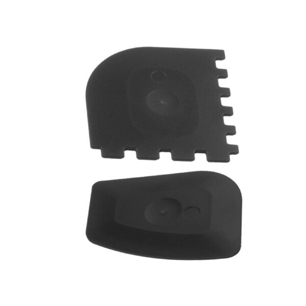 1 Set Grill Pan Scraper Non-slip Fadeless PC Dishwasher Safe Pan Cleaning Scraper for Glass-Black