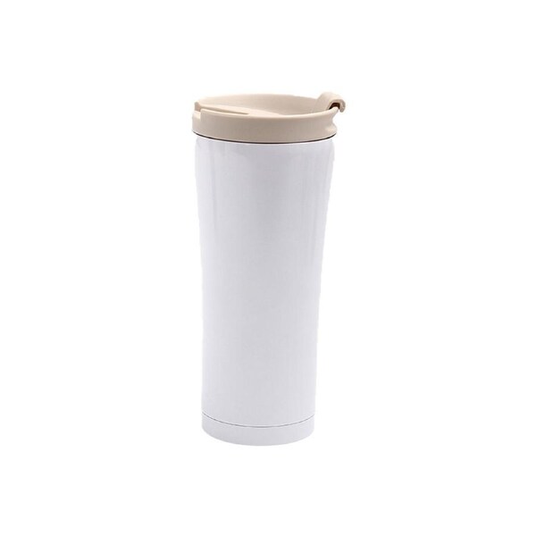 Stainless Steel Vacuum Insulated with Lid Double Layer Travel Mug Water Cup-White