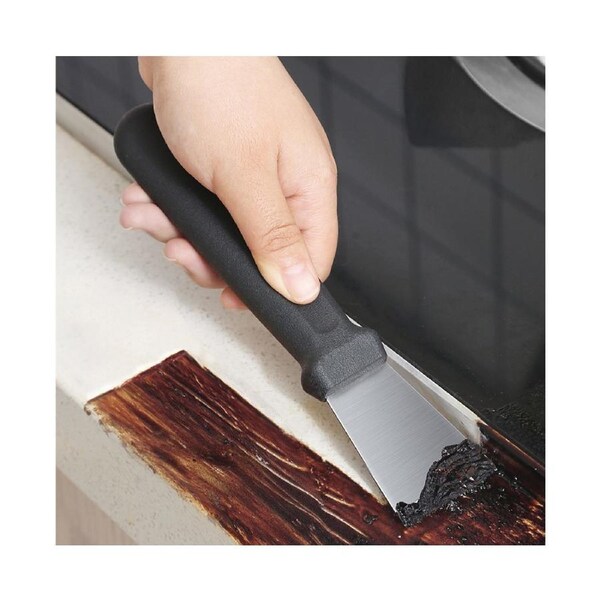 Useful Metal Stove Scraper Lightweight All-Purpose-Black