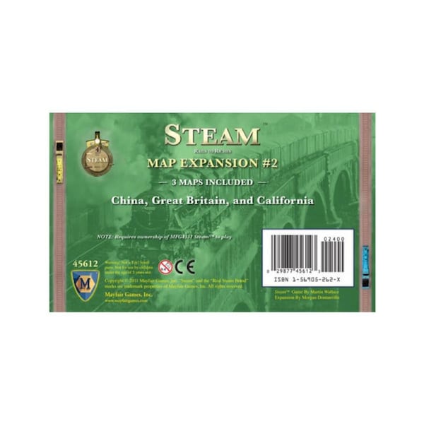 Steam Role Playing RPG Board Game 3-Map Expansion No2 Kids/Children 12y+