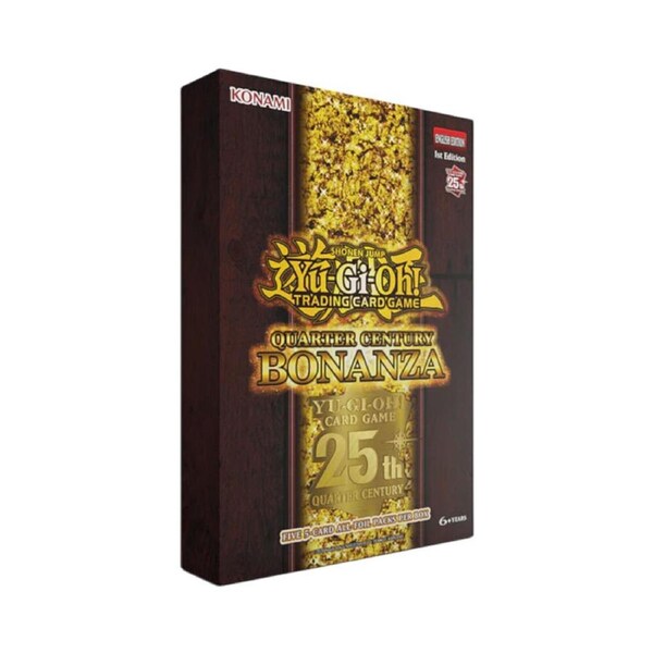 Yu-Gi-Oh Quarter Century Bonanza 3-Booster Tuckbox TCG/CCG Game 6y+