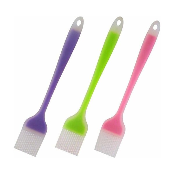 Lot de 3 Pinceau de Cuisine Pinceaux de Pâtisserie Brosse BBQ pour badigeonner huile