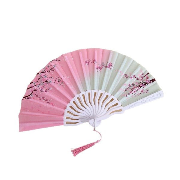 Folding Fan Glossy Texture Handheld Fan Home Supply-D - D