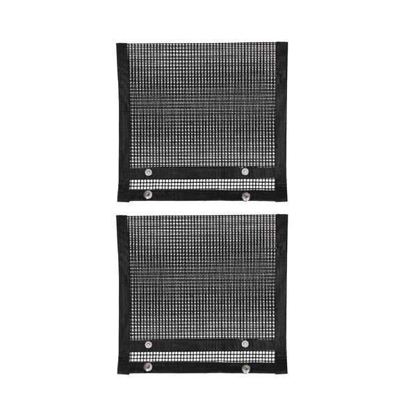 2PCS Grill Mesh Bag Non Stick High Temperature Resistant Barbecue Bag Kitchen Supplies 22x27CM