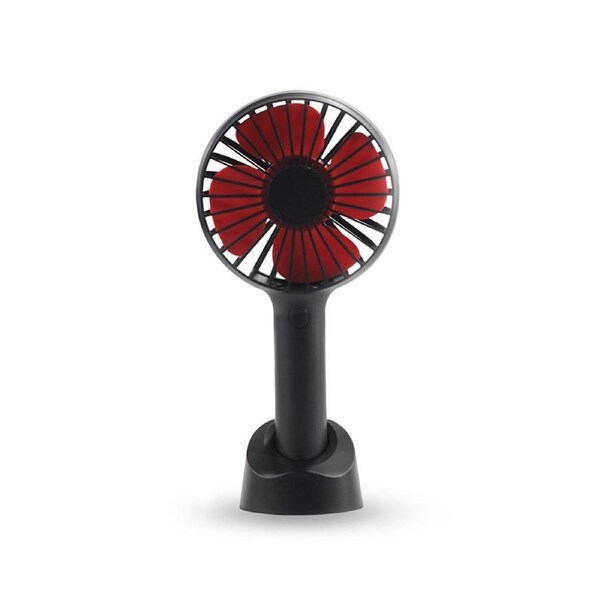 Portable USB Handheld Fan Rechargeable Desktop Fan - Black