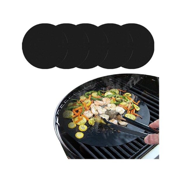5Pcs Non-Stick BBQ Grill Mat Baking Mats Oven Liners BBQ Pad
