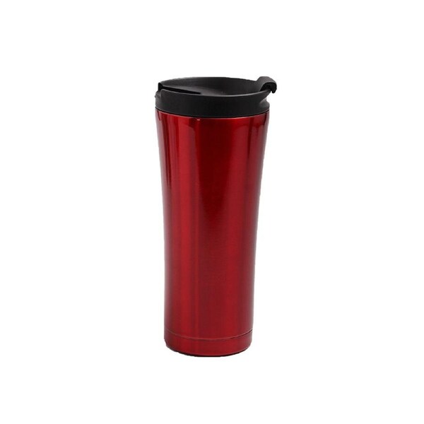 Stainless Steel Vacuum Insulated with Lid Double Layer Travel Mug Water Cup-Red