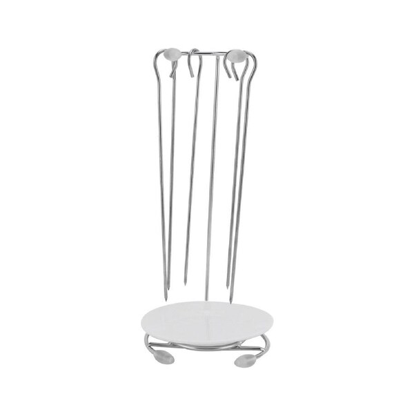 Barbecue Skewers Rack Stainless Steel BBQ Grill Rack Roaster Rotisserie Barbecue Grill Kit