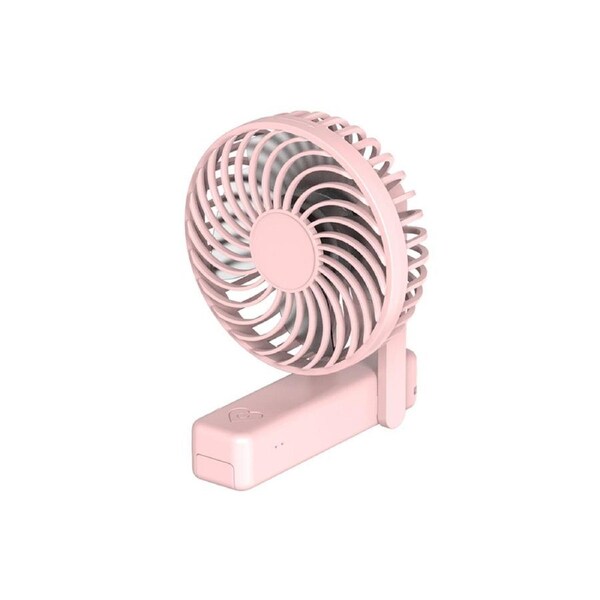 Handheld Fan Portable Fashion Cute Handheld USB Rechargeable Fan for Summer-Pink