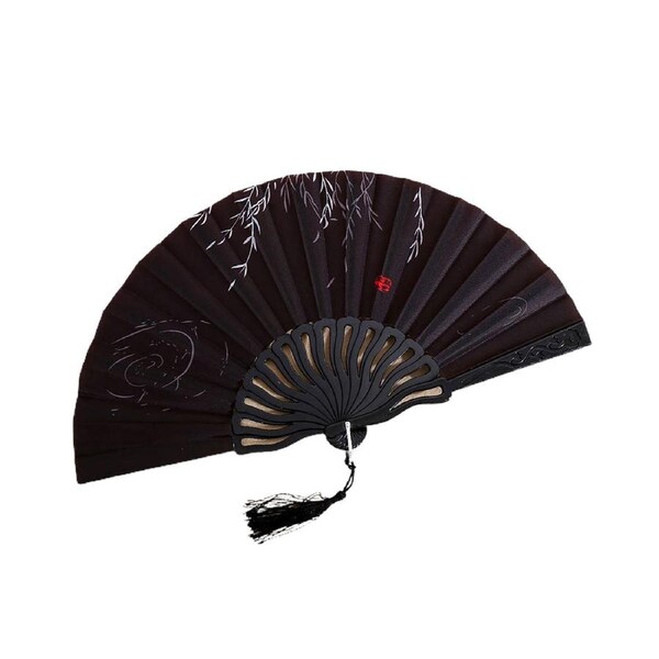 Folding Fan Glossy Texture Handheld Fan Home Supply-S - S