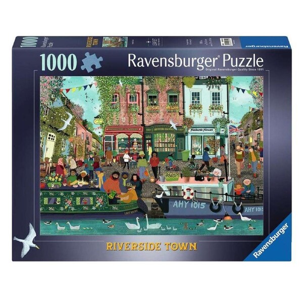 Ravensburger Riverside Town 1000 Piece Jigsaw Puzzle