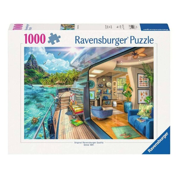 Ravensburger Tropical Island Charter 1000 Piece Jigsaw Puzzle