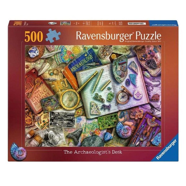 Ravensburger Aimee Stewart The Archaeologist's Desk 500 Piece Jigsaw Puzzle