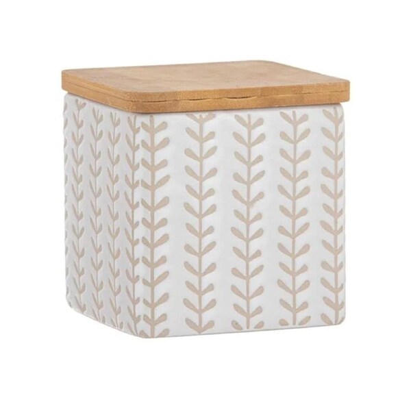 Ladelle Orion Designed Premium Coffee/Tea Storage Canister Assorted White