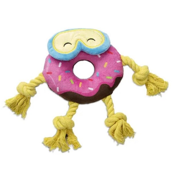 Duncan The Donut Plush Pups Dog Toy