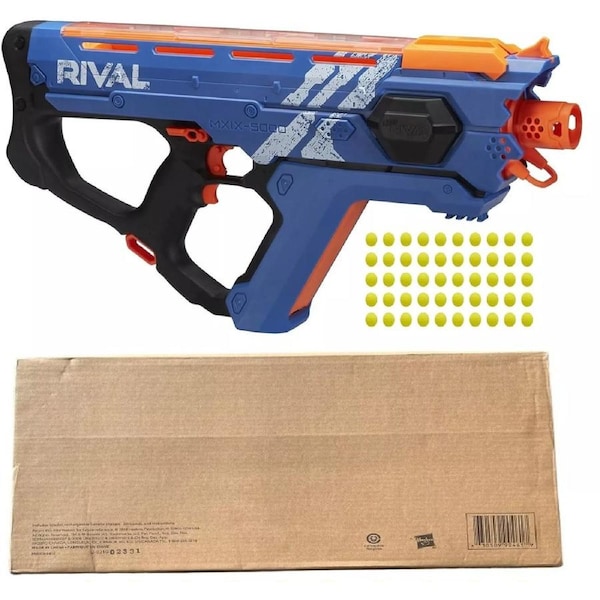NERF Rival Perses MXIX-5000 Blue Motorized Blaster Ages 14+ New Toy Gun Fire