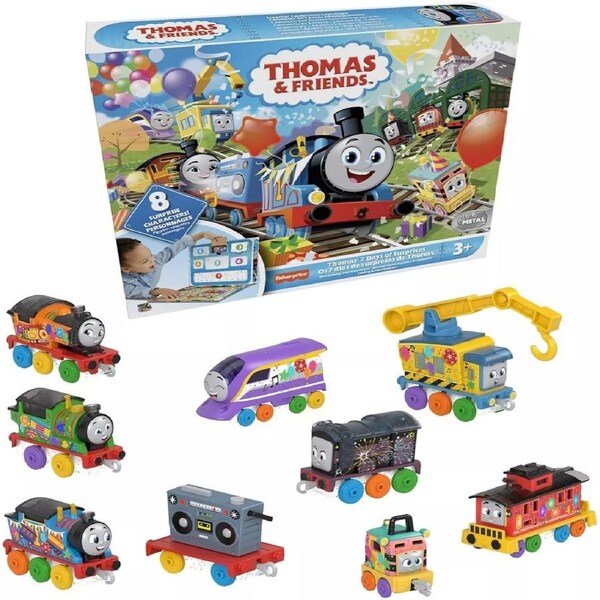 Thomas & Friends 7-Day Celebration Train Set 10 Diecast Metal Trains Cars Play