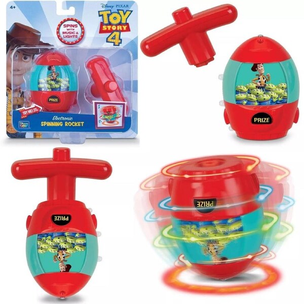 Disney Pixar Toy Story 4 Electronic Spinning Space Rocket Spaceship Woody Play