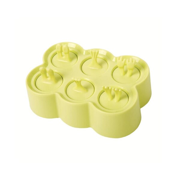 Ice Cream Mold Eco-friendly Non Stick Silicone Homemade Ice Cream Maker for Home-Green-Green Rectangle#.