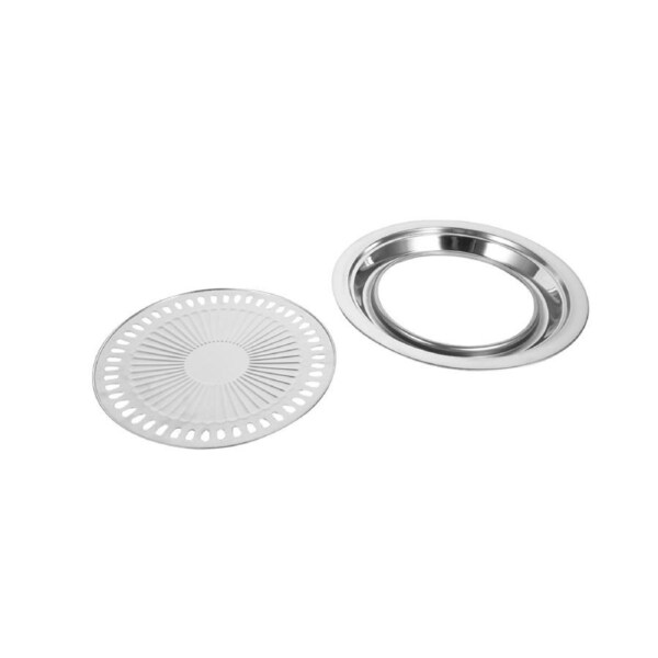 BBQ Grill Rack Stainless Steel Kitchen Barbecue Pan Indoor Outdoor Nonstick Roasting Tray