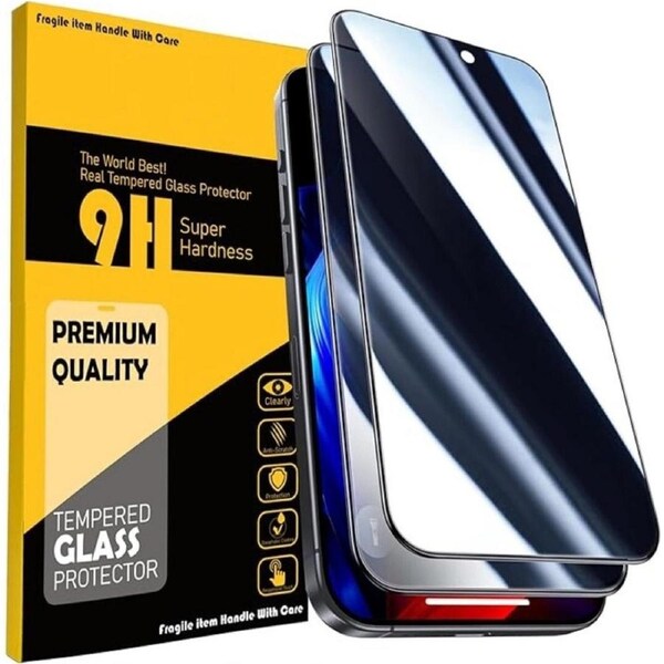 2 PCS For Apple iPhone 15 Pro Anti Spy Privacy Tempered Glass Screen Protector