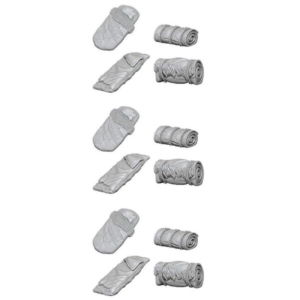 Wizkids Deep Cuts Unpainted Miniatures Bedrolls Figure Collectable Toy