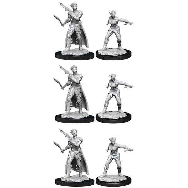 3x 2pc Dungeons & Dragons Nolzur's Marvelous UNP Minis Shifter Rogue Female