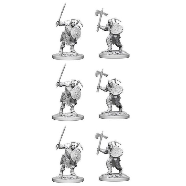 3x 2pc Dungeons & Dragons Nolzur's Marvelous Minis Earth Genasi M Fighter