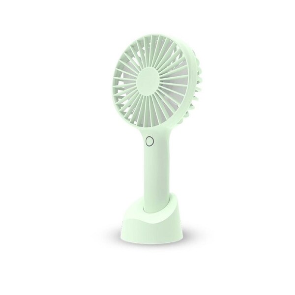 Portable USB Handheld Fan Rechargeable Desktop Fan - Green