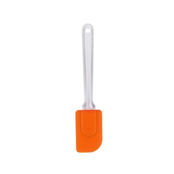 Long Handle Silicone Scraper for Butter Cake Cooking Tool Kitchenware(Orange)