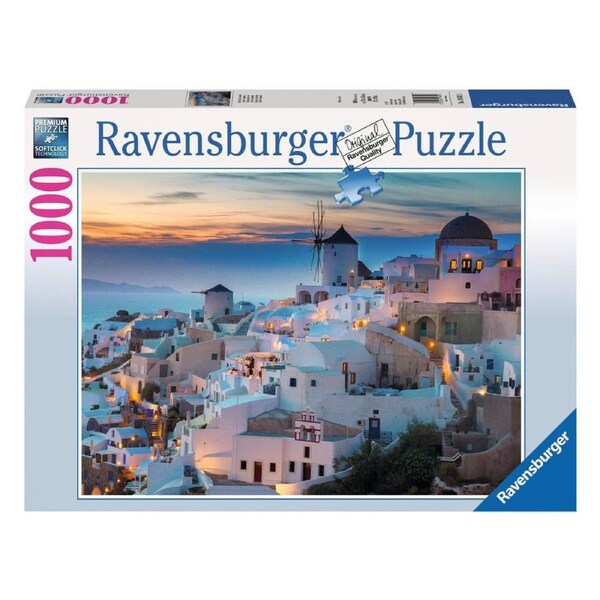 Ravensburger Cinque Terre Santorini Greece 1000 Piece Jigsaw Puzzle
