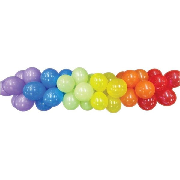 Vibrant Rainbow Balloon Garland Kit