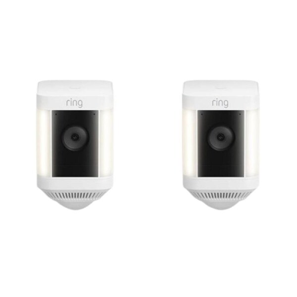 Ring Spotlight Cam Plus Battery [2-Pack](White)