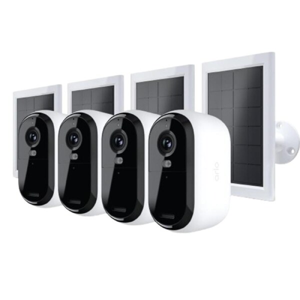 Arlo Essential Security Camera Kit with Solar Panel (4 Pack)
