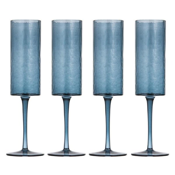 Ladelle Flynn Set of 4 Champagne Glasses