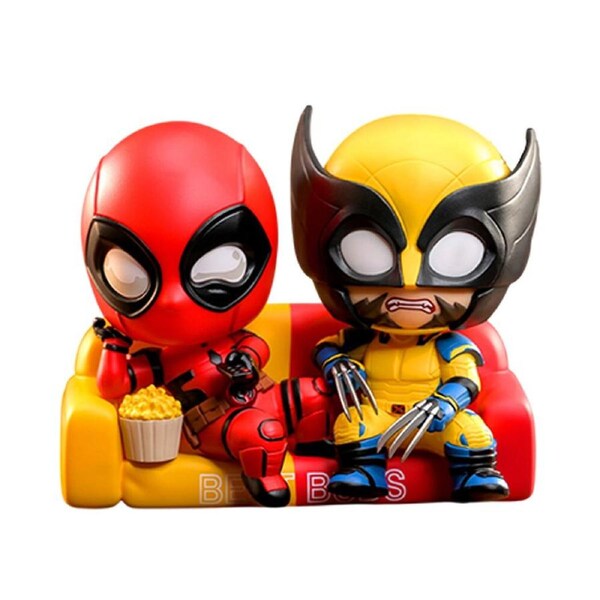 Hot Toys Marvel Deadpool & Wolverine Best Buds On Sofa Cosbaby Figure Set