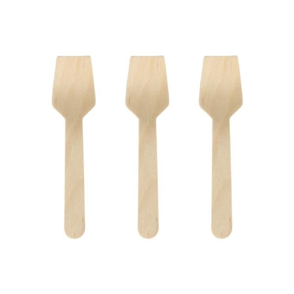 Eco Wooden Ice Cream Spoons (Pack of 25)